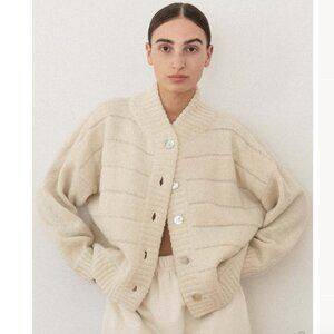 Wol Hide Baby Alpaca Quilted Box Bomber